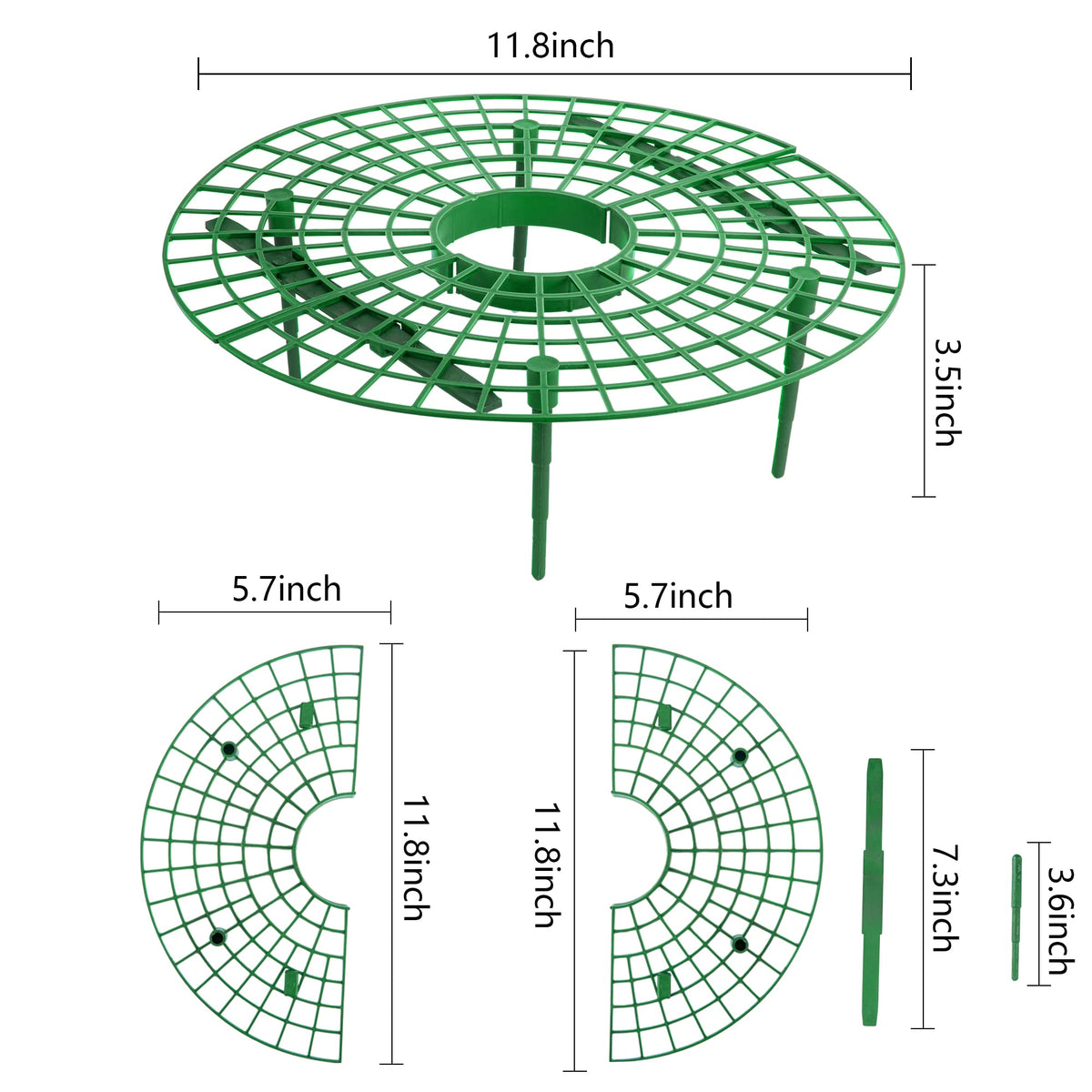 Iceyyyy 10 Pack Strawberry Plant Support - Large Size Strawberry Growing Racks - Strawberry Growing Frame for Keeping Garden Strawberry Clean