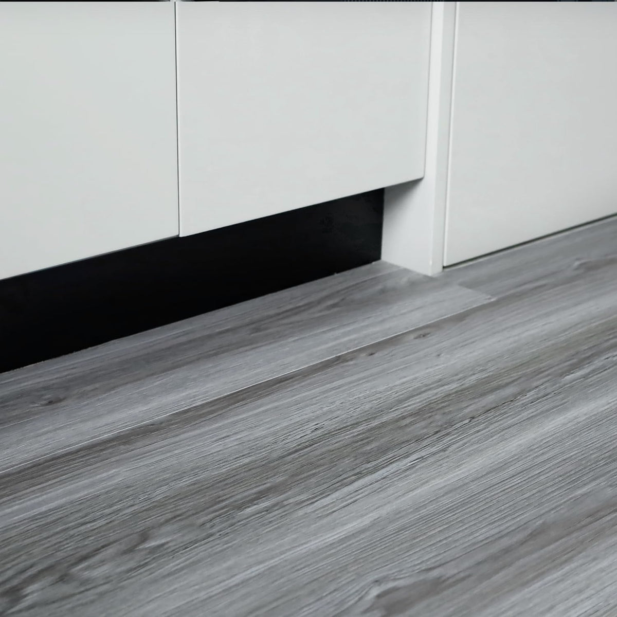 auxua Wood Grain Peel and Stick Floor Tiles – 11.8” Width, Full Roll Length of 118" – Versatile Design for Any Space, Grey Self Adhesive Vinyl Flooring, Waterproof and Non-Slip Features
