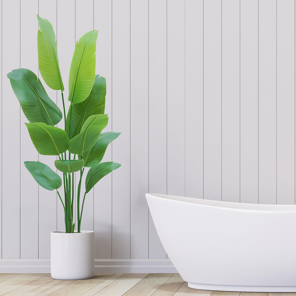 Bird of Paradise Plant Artificial 5ft,Faux Plants Indoor Tall with 10 Trunks - The Perfect Indoor Silk Floor Plant for Home Decor in Living Room, Office, and Bedroom (5FT Bird of Paradise)