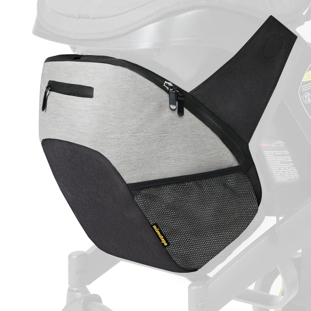 mamatepe Storage Bag Compatible with Doona Infant Car Seat, Organizer Bag,Wearable Backpack for Baby Travel,Stroller Bag for Doona Car Seat & Stroller (Grey)