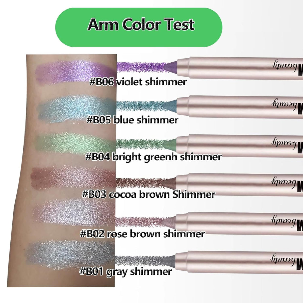 Purple Violet Eyeshadow Stick, Blendable Creamy eye shadow Eye Brightener Stick, Waterproof Eyeshadow Pencil Long Lasting , Smooth Shimmer Eye Shadow Highlighter Eye Liner Makeup.#B06 violet shimmer