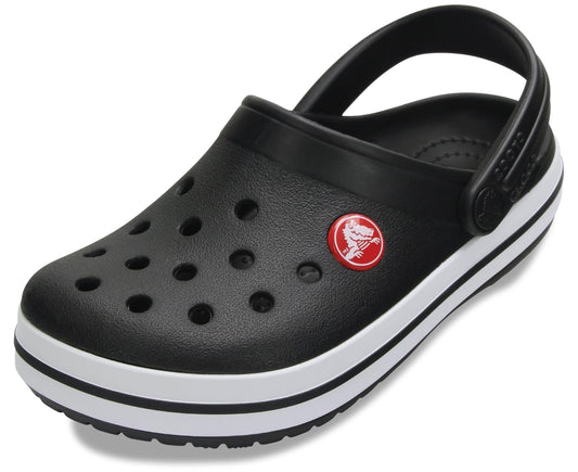 Crocs Unisex-Child Crocband Clogs (Todder Shoes), Black, 4 Toddler