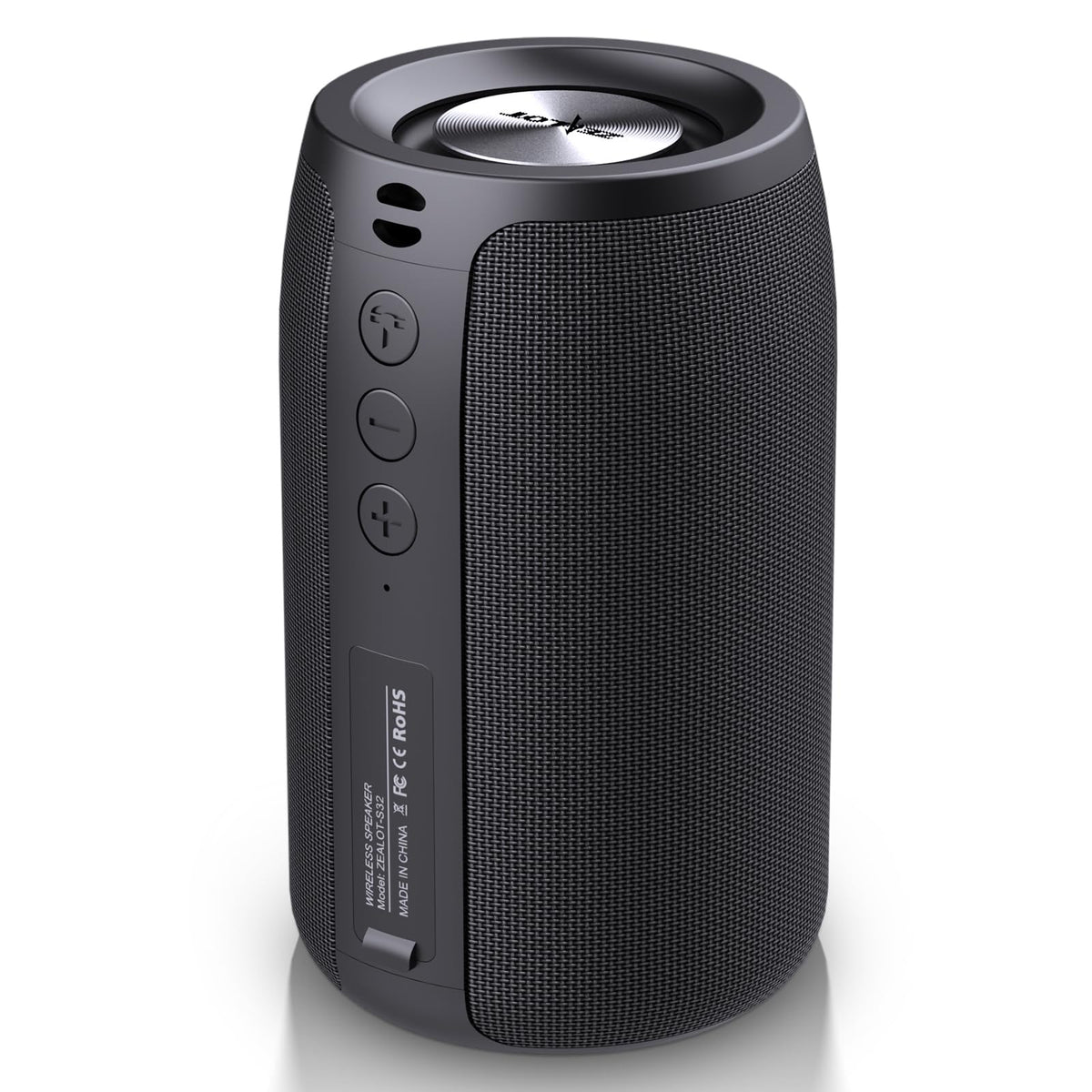 ZEALOT Portable Bluetooth Speakers, Wireless Speaker, S32 Samll Outdoor Speaker, Waterproof IPX5, Stereo Pairing/Bass/USB/MIC/TF Card/AUX for Home Outdoor Travel, Gift for Men, Kids -Black