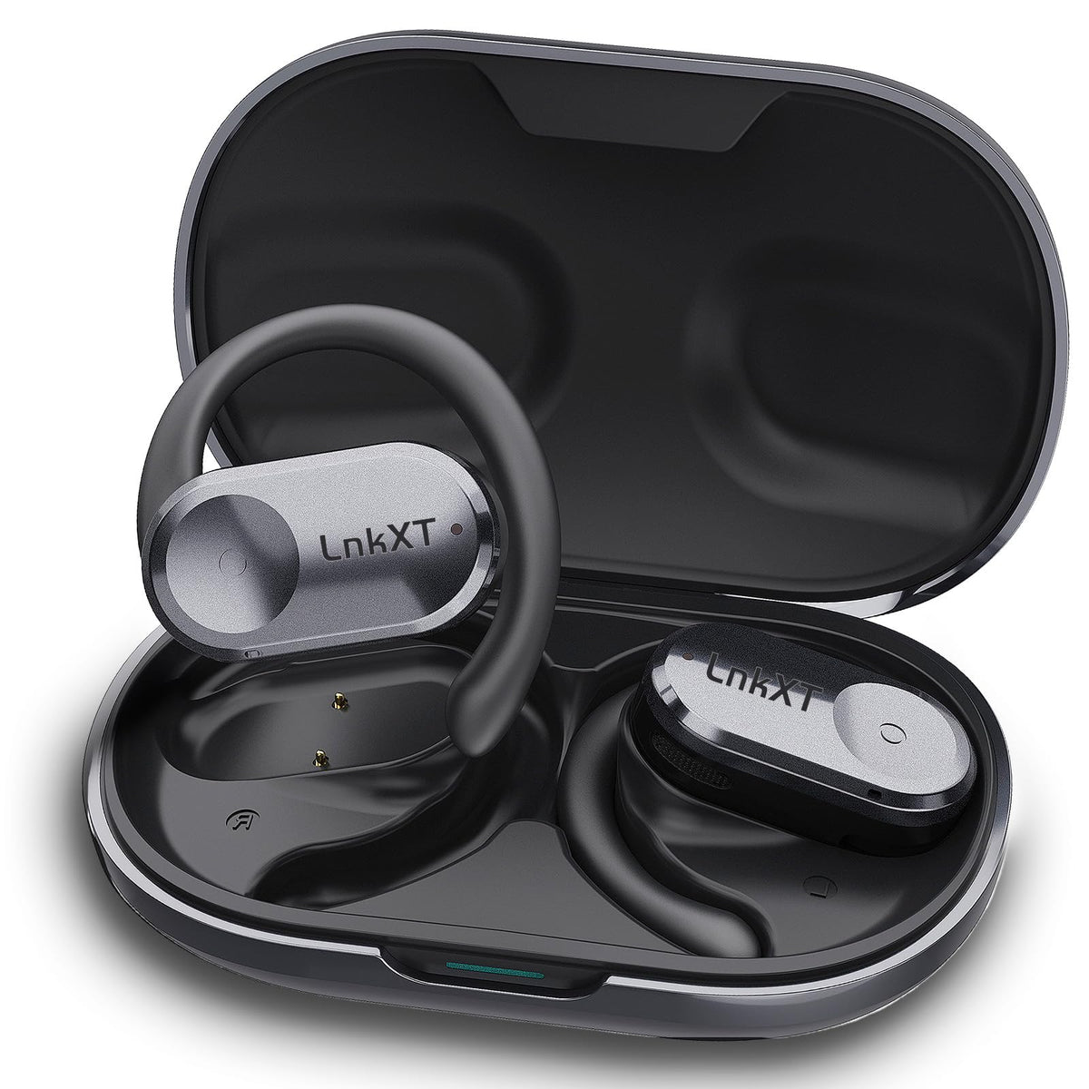 LnkXT for Open Ear Headphones, True Wireless Earbuds, Bluetooth Headphones,16.2mm Speakers, Bluetooth 5.4 Headset with Mic for Meeting/Sports/Running/Cycling/Driving/Gaming/Gym/Travel