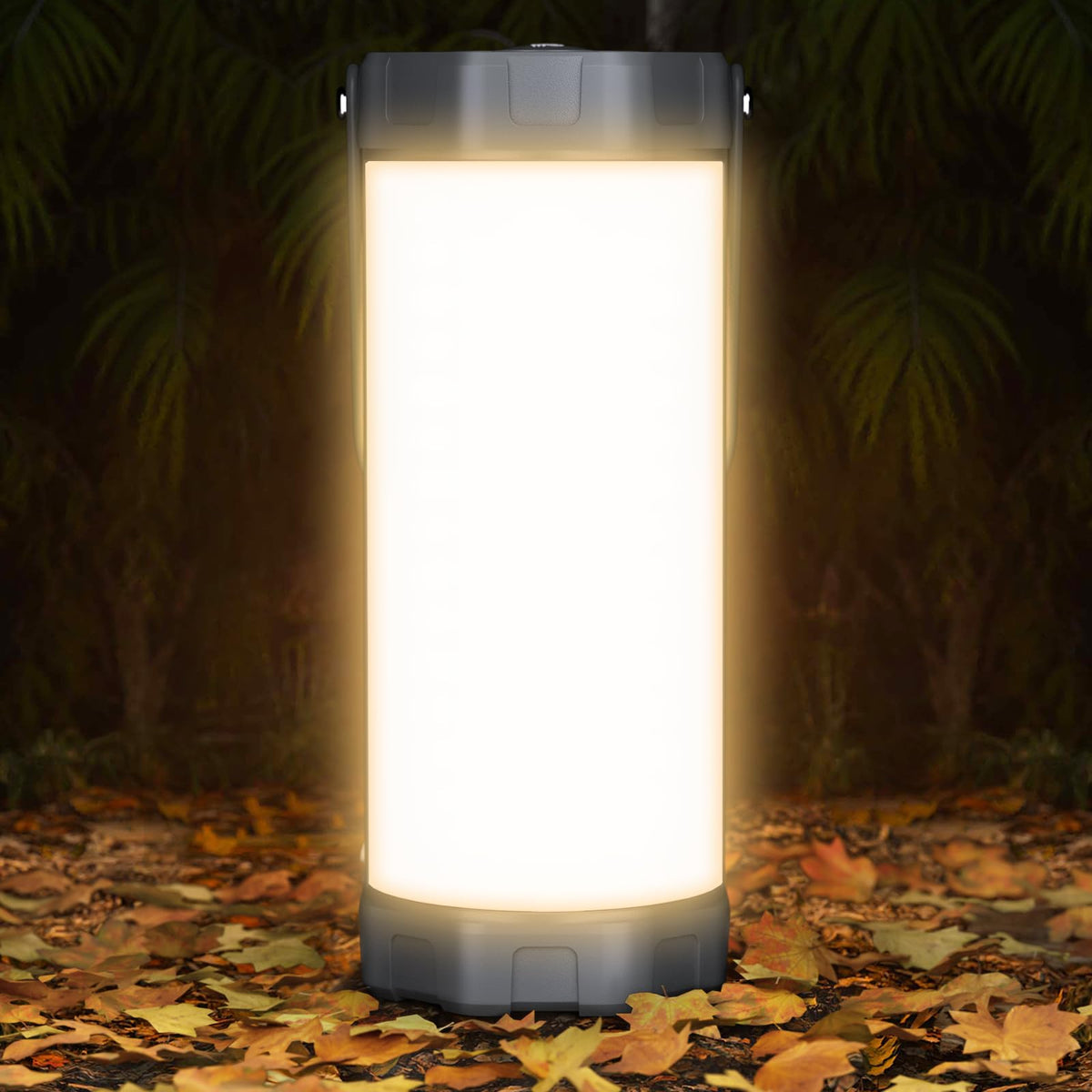 Glocusent Camping Lantern Rechargeable, Up to 80Hrs, 5000mAh 106 LED Lantern with 5 Brightness 3 Modes & SOS, IP68 Waterproof, Max 1200LM, Camping Light for Power Outages Hiking Emergency Hurricane