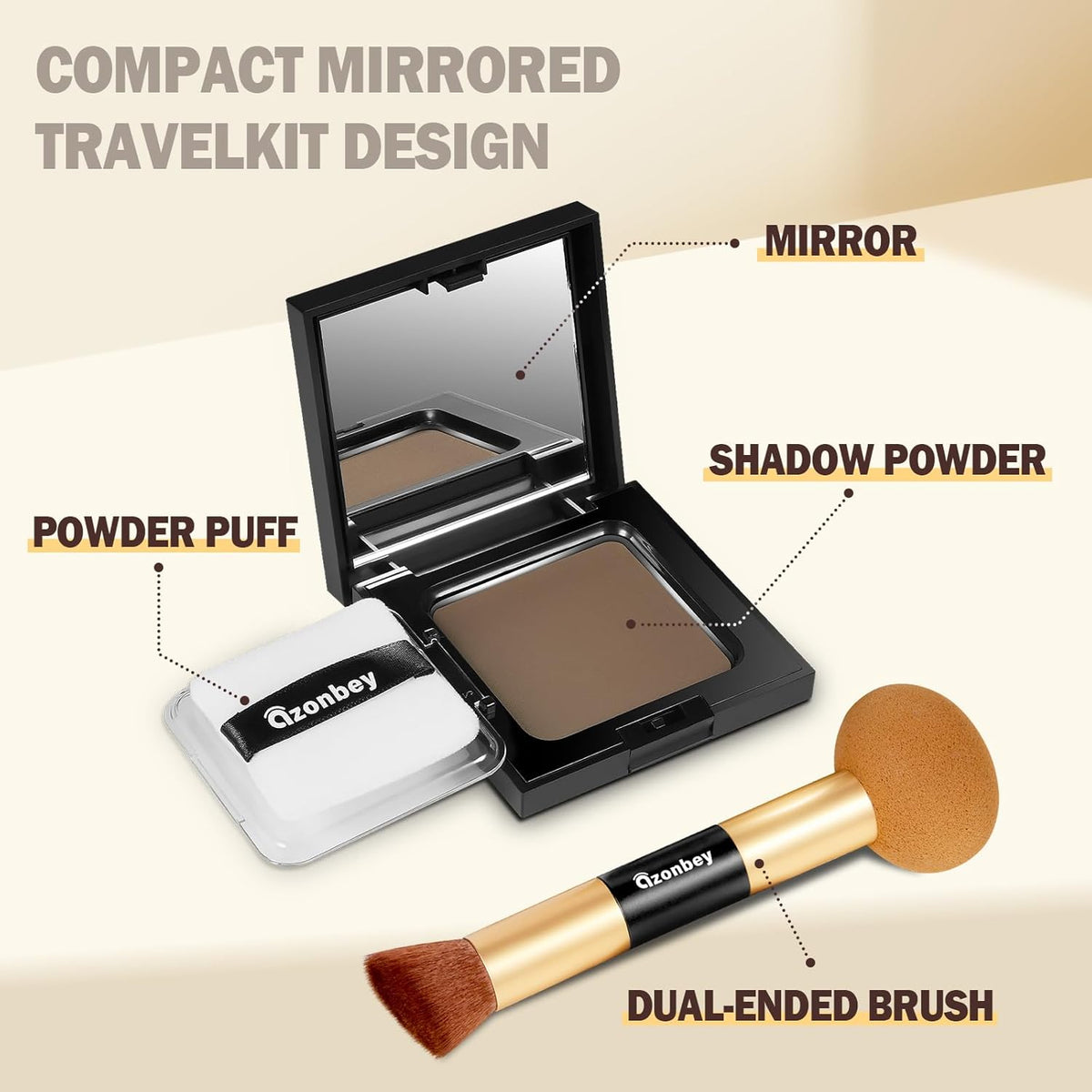 New Root Touch Up Hair Color,Hair Fibers for Thinning Hair,Cruelty Free Hairline Powder - Instantly Cover Touch Up, Hair Color Root Touch Up Powder, Hair Thickener for Women & Men (Dark Brown)