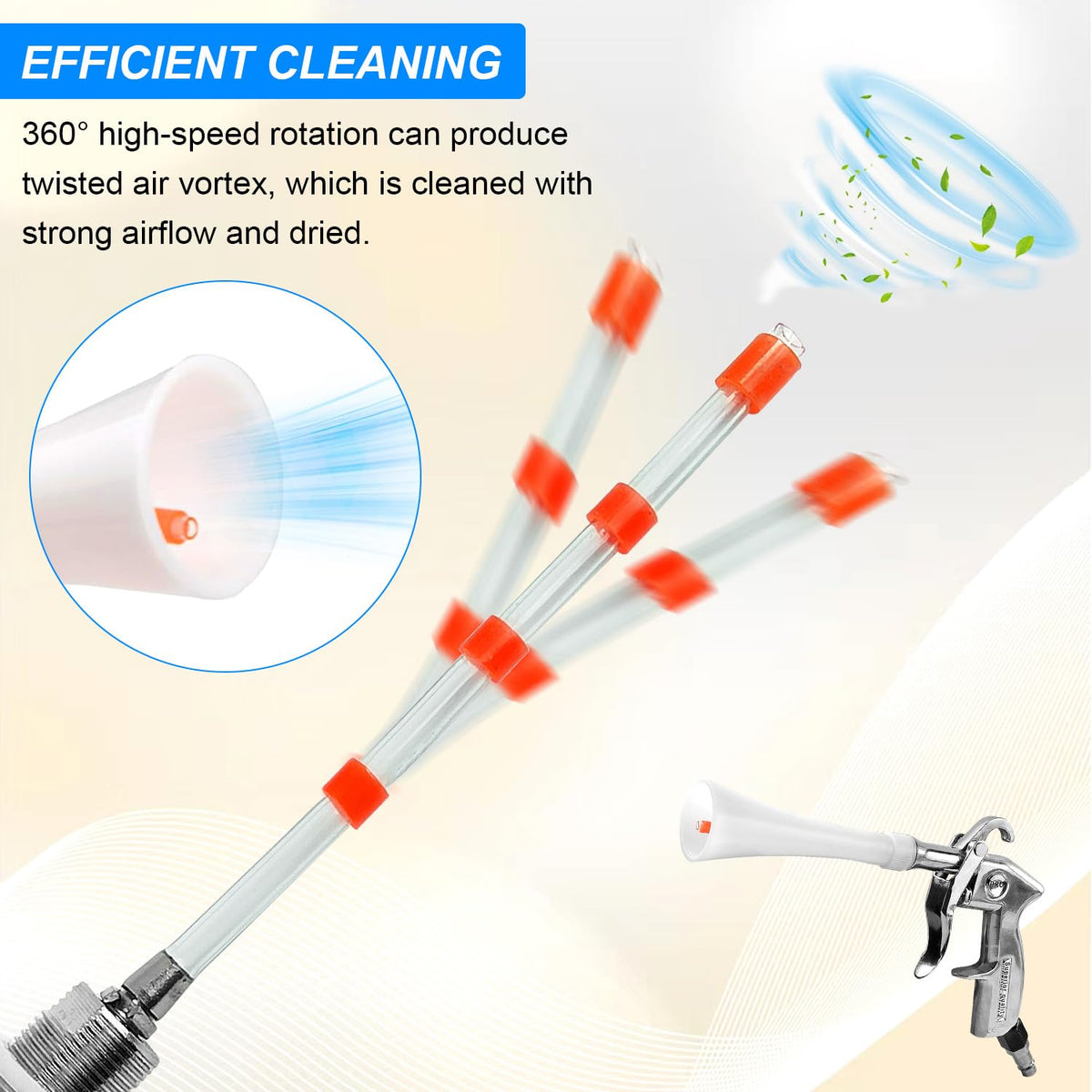 QZQUFJ Air Compressor for Car Detailing Detailing Tool, High Pressure Air Gun Dry Cleaning Tool Kit, Air Gun, Car Clean Gun, Cleaning Gun, for Car Dry Cleaning