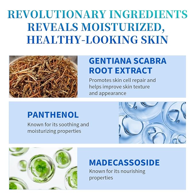 Soothing Collagen Serum for Face, Repair And Moisturize Skin, Anti Aging Face Serum for Women With Panthenol, Gentiana Scabra Root Extract, 1.01 FL OZ