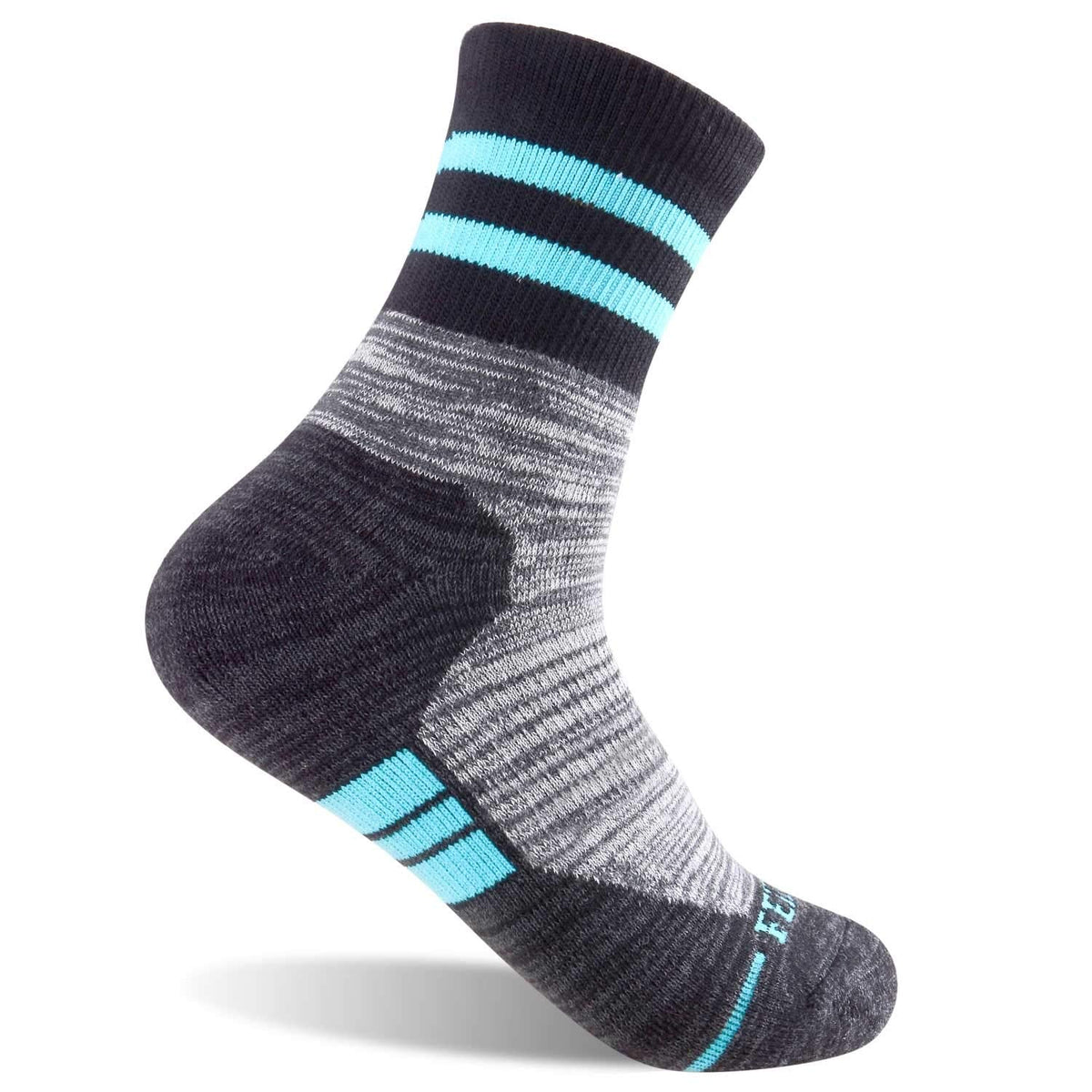 FEIDEER 4 Pairs Women's Hiking Walking Outdoor Recreation Socks Wicking Cushion Crew Socks (5WS18204-M)