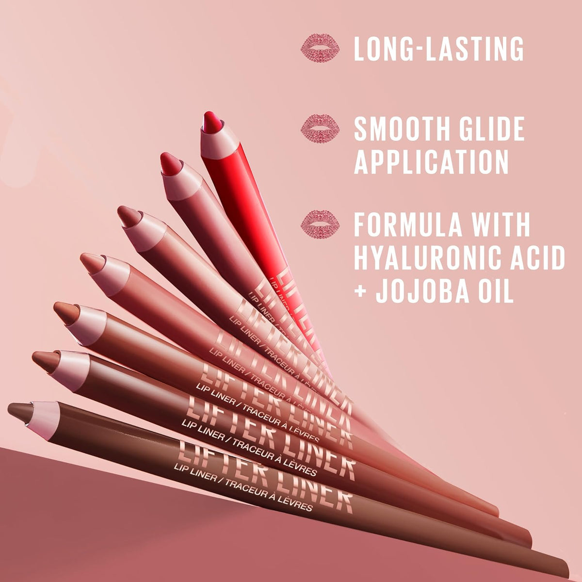 Maybelline Lifter Liner Lip Liner Pencil with Hyaluronic Acid, Cross the Line, 1 Count