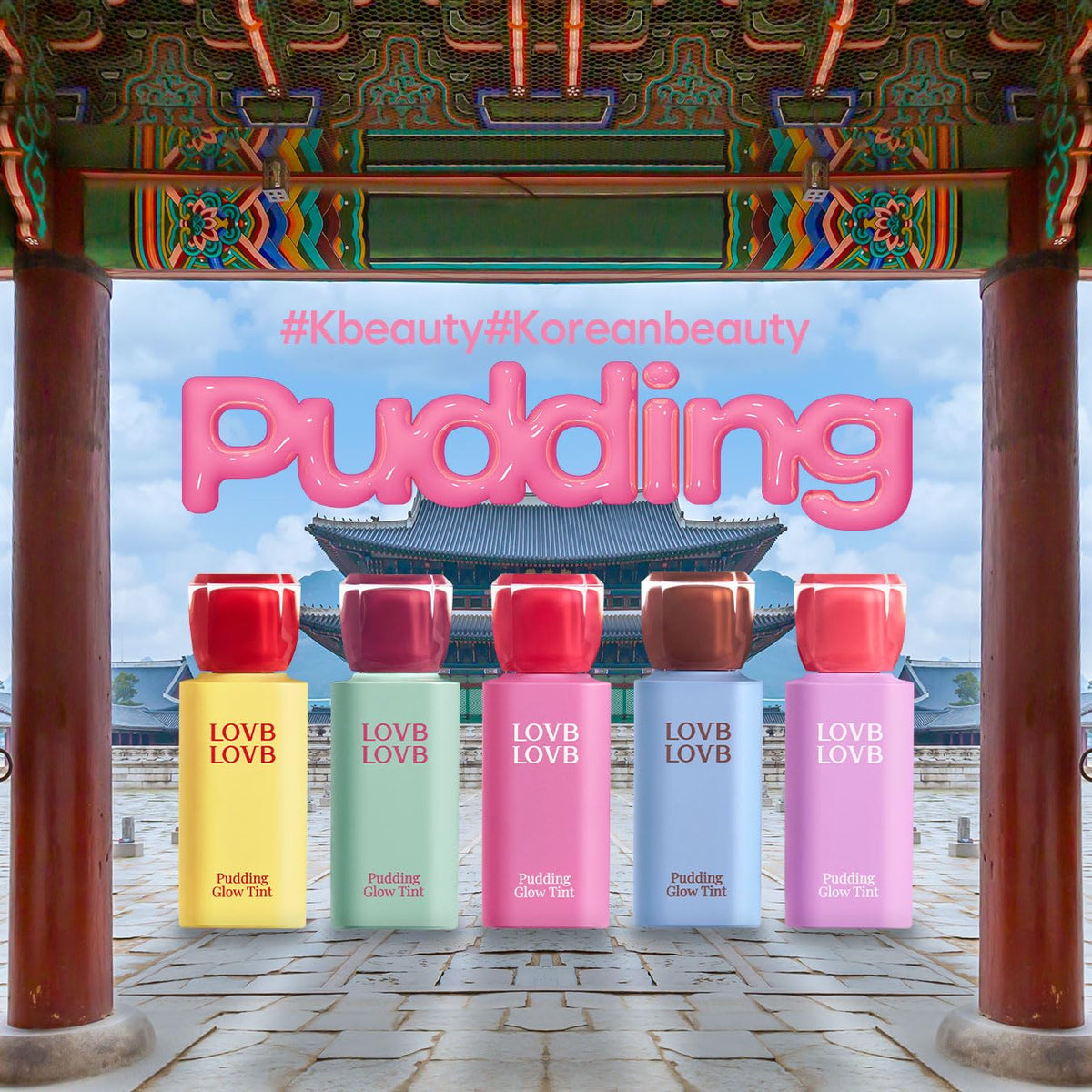 Pudding Glow Korean Lip Tint | Natural Lip Stain | Gloss to Stain | Long-Lasting & Non-Sticky | Lightweight Lip Tint 0.14 oz. (02 ENDING ROSE)