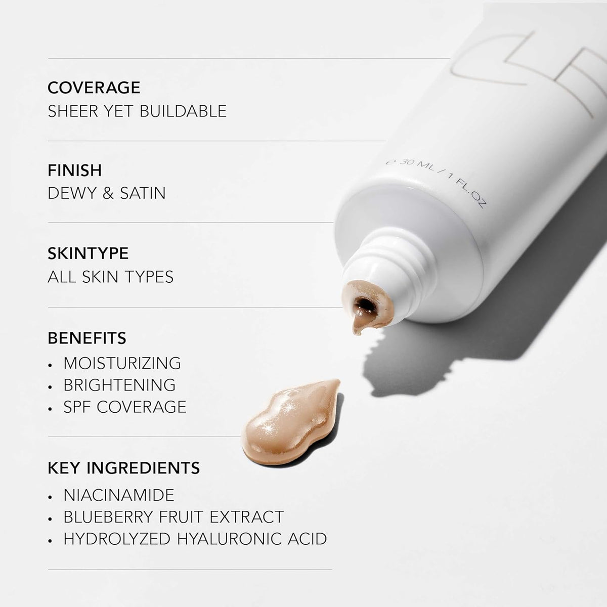 CLE Cosmetics CCC Cream (Warm Medium Light 203 / SPF 50) - Color Correcting CC Cream with Sunscreen - Lightweight, Hydrating, Light to Medium Coverage Foundation - BB & CC Hybrid - 1 fl oz