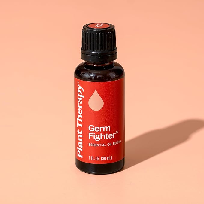 Plant Therapy Germ Fighter Essential Oil Blend 100% Pure, Undiluted, Natural Aromatherapy, Therapeutic Grade 30 mL (1 oz)