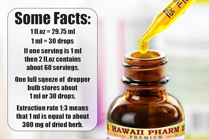 Ginkgo Alcohol-Free Liquid Extract, Organic Ginkgo (Ginkgo Biloba) Dried Leaf Glycerite Hawaii Pharm Natural Herbal Supplement 15x4 oz