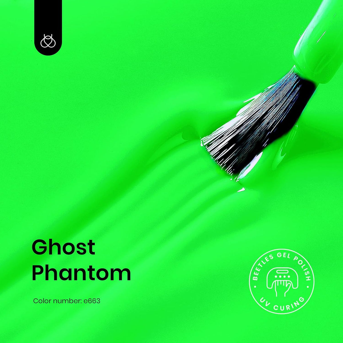 Beetles Halloween Green Gel Nail Polish, Bright Green Gel Polish Ghost Phantom Soak Off Uv LED Nail Lamp Manicure Salon Gift for Women 0.3Oz