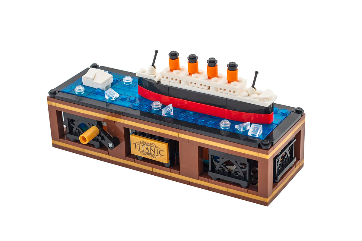 Brick Loot Titanic Iceberg Model Kit – 319-Piece Ship Building Set with LED Lights, DIY Architecture Kit for Adults & Teens, Compatible Bricks, Educational STEM Toy, Collectible Display Gift
