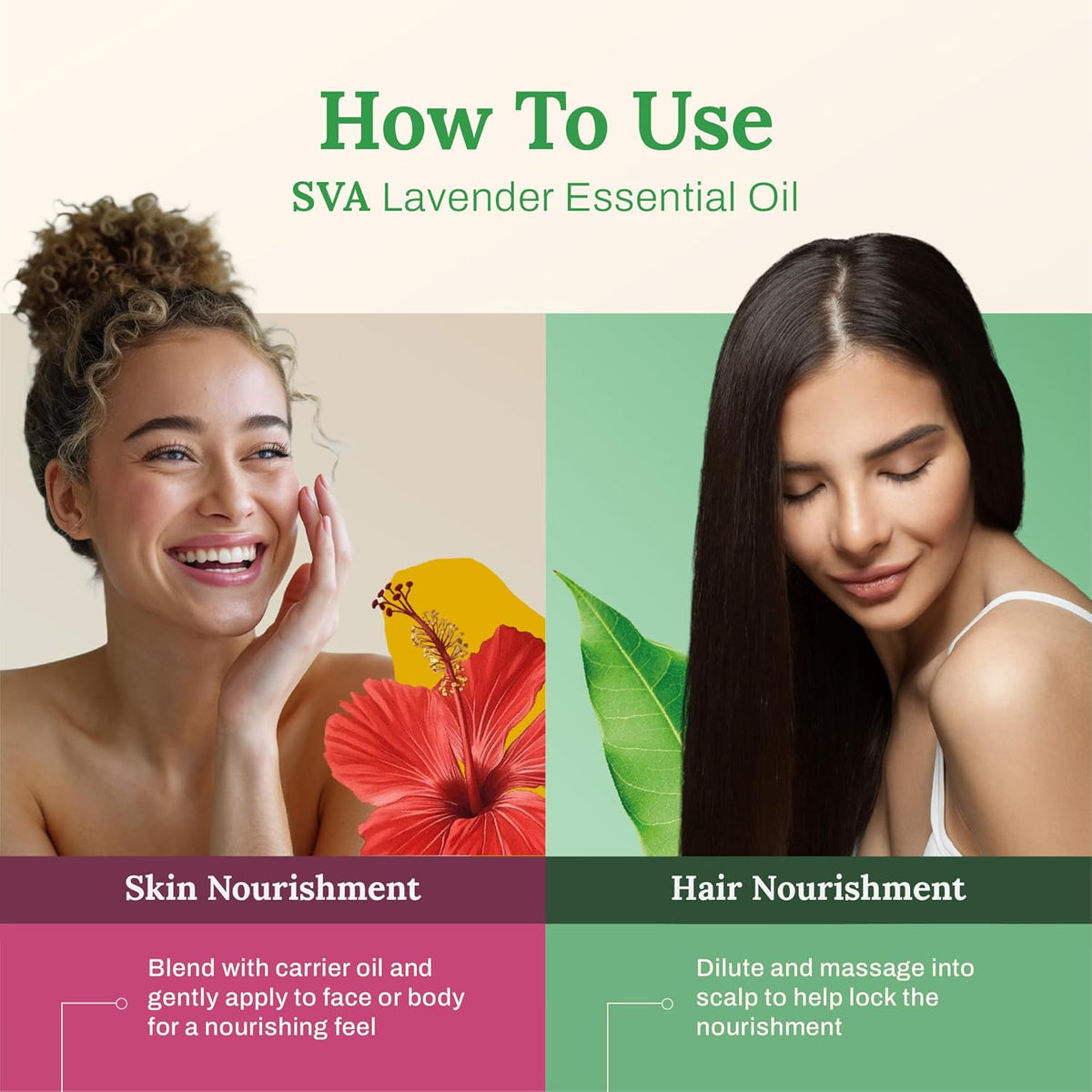 SVA Lavender Essential Oil – 4 Fl Oz – 100% Natural Lavender Oil - for Diffuser, Hair Care, Face, Skin Care, Aromatherapy, Scalp and Body Massage, Soap and Candle Making – with Dropper