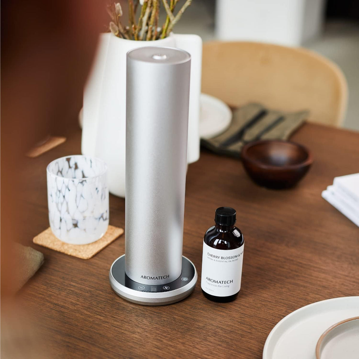 AromaTech Cherry Blossom & Hinoki Aroma Oil for Scent Diffuser - 10 Milliliter