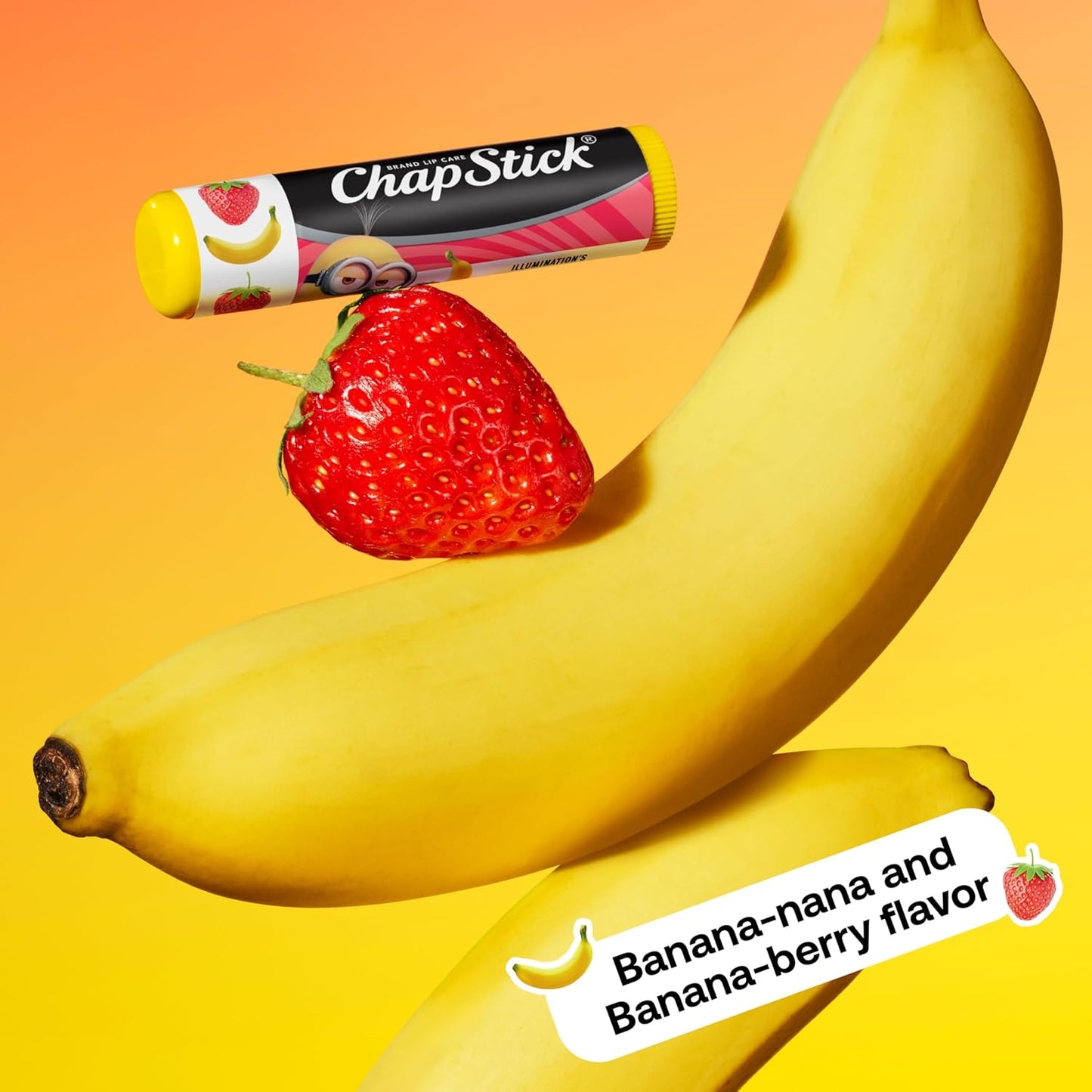 ChapStick Lip Balm, Minions Banana Variety Packs (12 Sticks), Party Favors for Kids, 0.15 Oz Ea