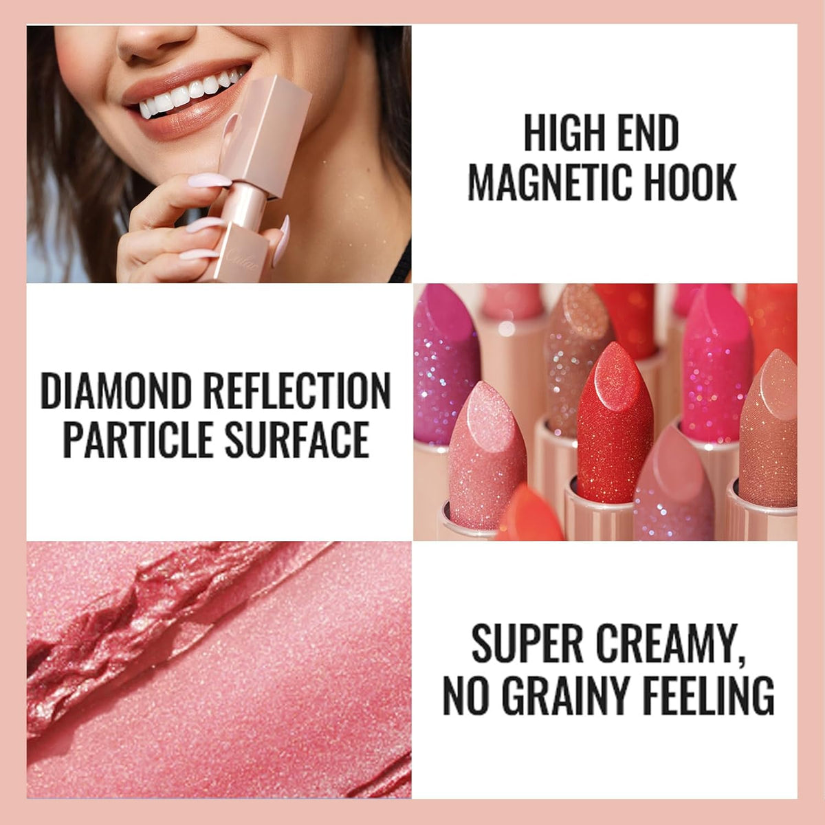 Oulac Shimmer Purple Lipstick for Women, Infinity High Shine Finish, Hydrating Lip Color Infused with Damask Rose Oil for All-Day Comfort, Gluten-Free Vegan Beauty, D05 Wildfire