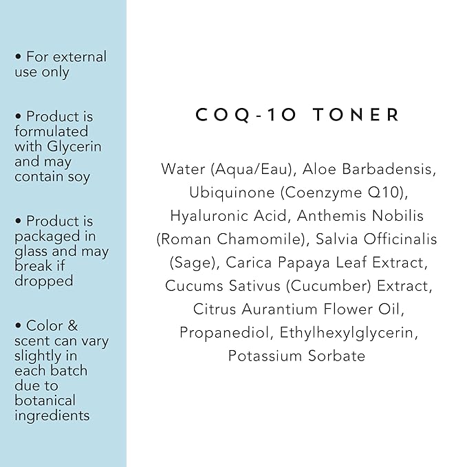 Indie Lee CoQ-10 Face Toner-Travel Size Refreshing, Hydrating Mist for All Skin Types - Hyaluronic Acid, Aloe + Chamomile - Alcohol + Essential Oil-Free Facial Toner-TSA Approved Travel Skincare(30ml)