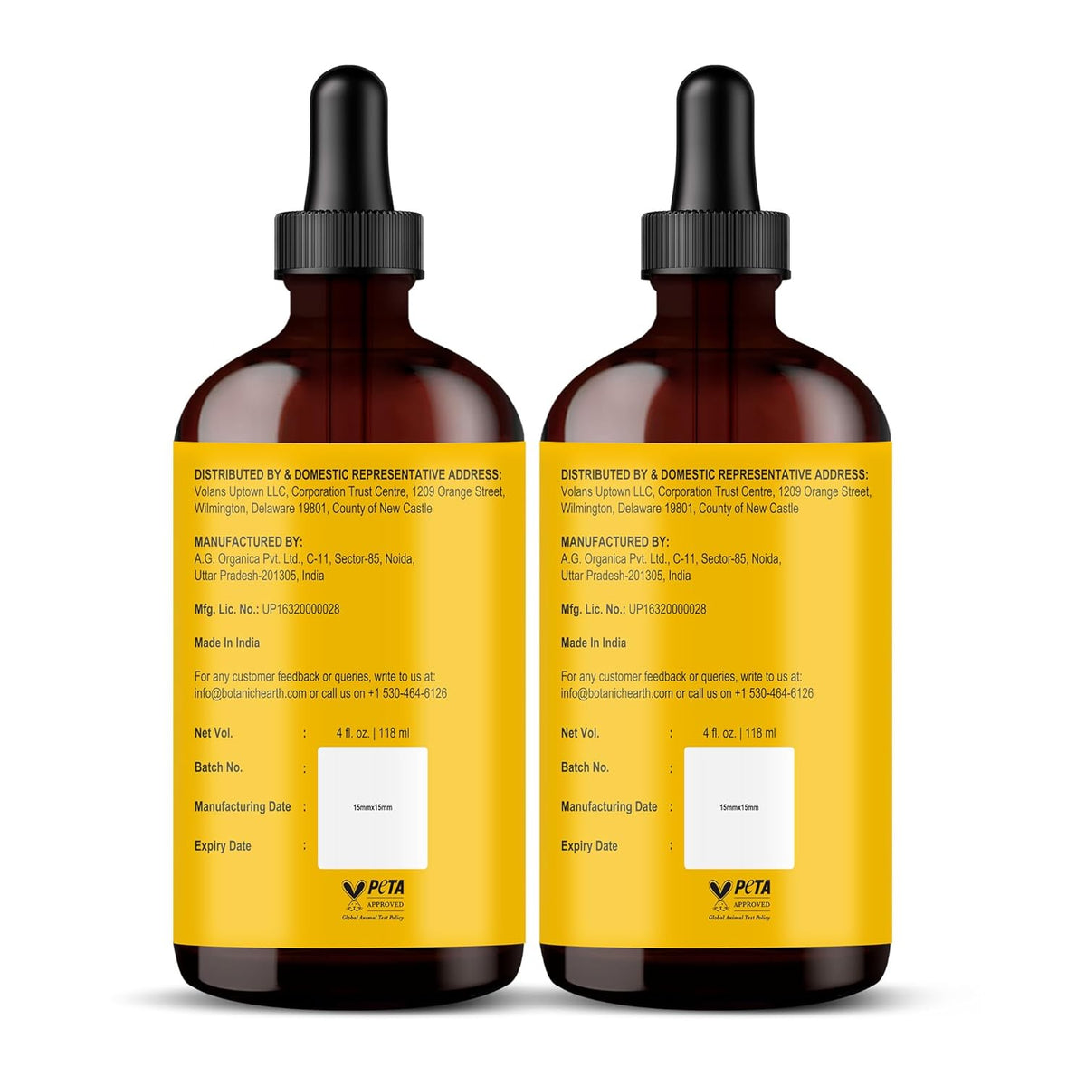 Botanic Hearth 100% Pure Batana Oil for Hair Growth- Weightless(Glass bottle 4 fl oz-Pack of 2) from Honduras|Hair Oil Repairs Dry Damaged Hair, Strengthening, Healthier Hair- Hair Tonic