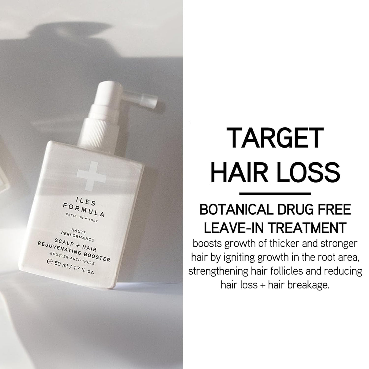 ILES FORMULA Scalp & Hair Rejuvenating Booster – Reduces Hair Loss Signs, Boosts Growth & Thickness, Botanically Derived Breakthrough Blend with Procapil, Tomato, Apple & Wasabi Extracts (1.7 Fl Oz)