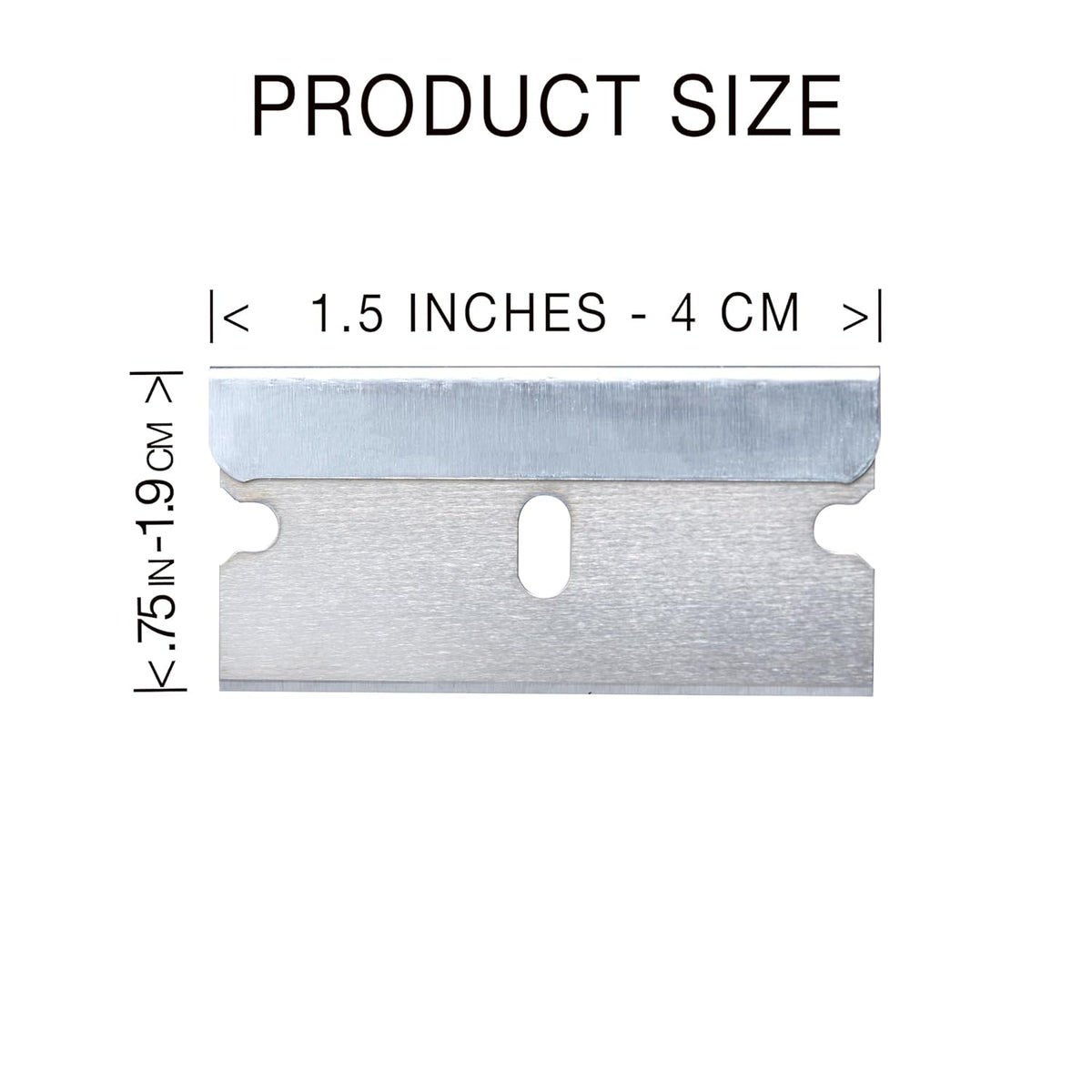 Single Edge Razor Blade 10 Pack - Straight Edge Razor - Ten Sharp Flat Blades in Convenient Storage Box - Oven Scraper Razors Refills - Heavy Duty Single Sided