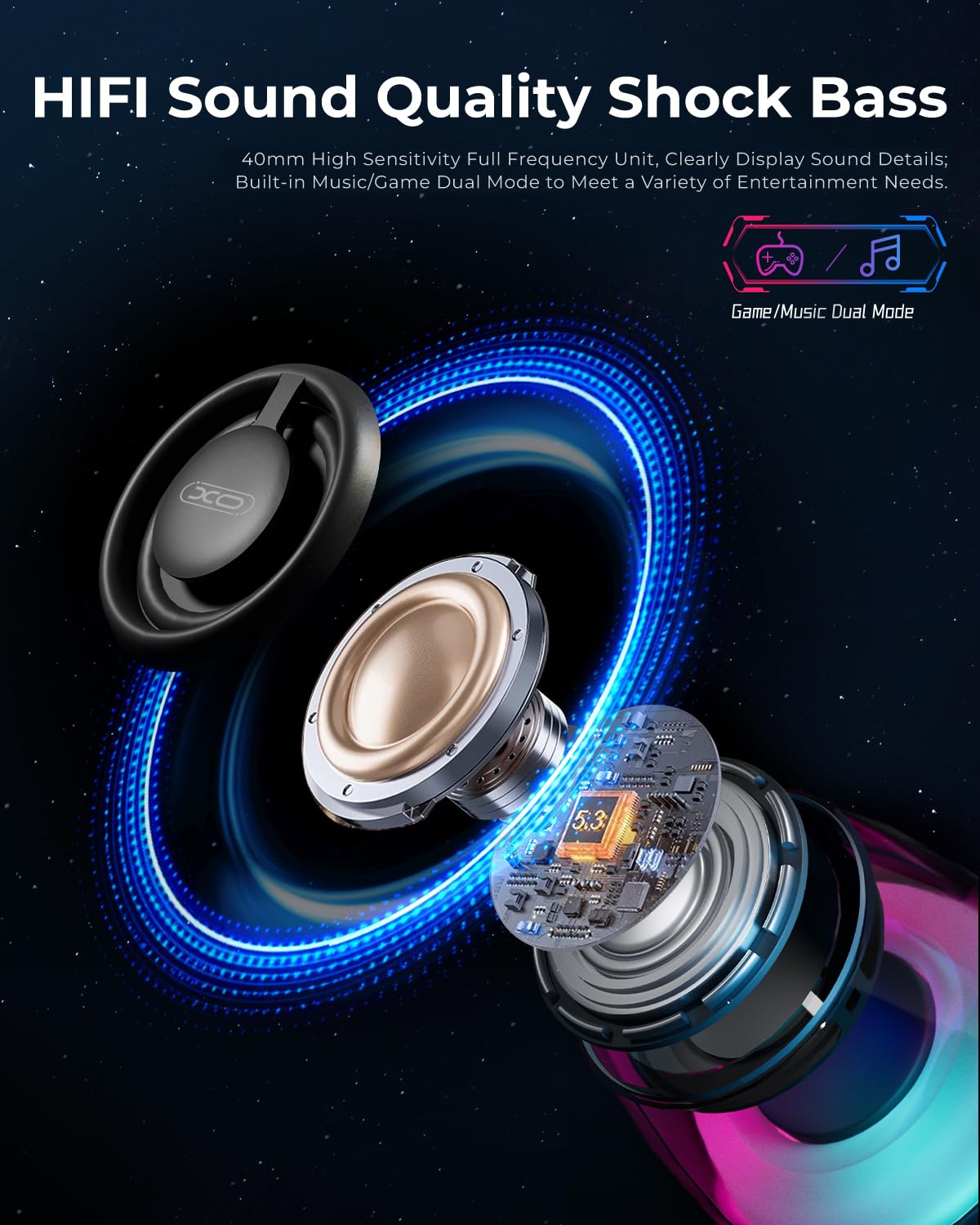 Magnetic Bluetooth Speaker, Portable Bluetooth Speaker with RGB light, Waterproof Wireless Speaker , Phone Stand for iPhone 16/15/14/13/12 Series, Small Speaker for Shower, Outdoor, Birthday Gift