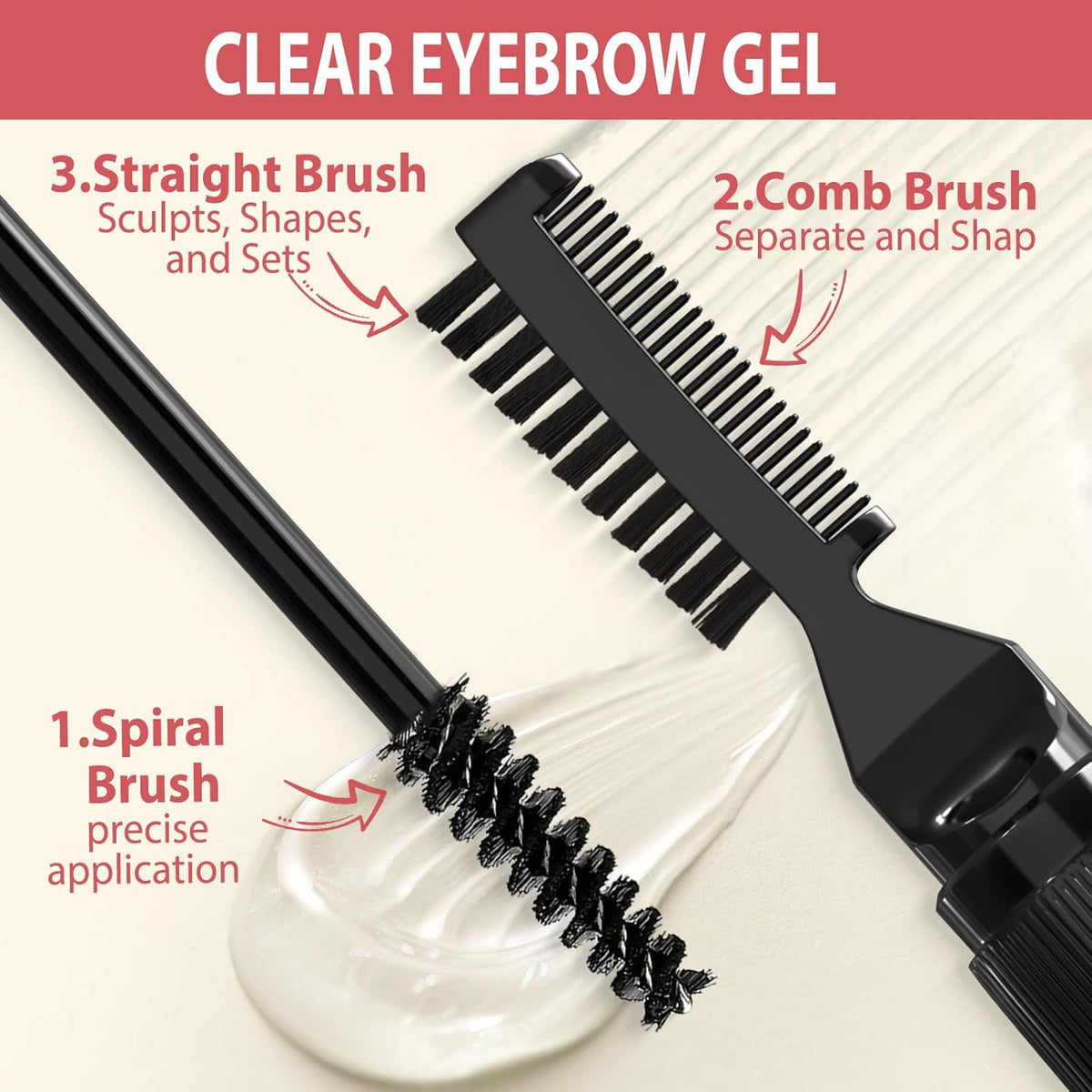 Eyebrow Pen Kit, with Microblading Eyebrow Pen, Eyebrow Gel, Eyeliner, Eyebrow Brush, Eyebrow Pencils for Women, Waterproof, Smudge Proof, Long Lasting Makeup Formula - Black