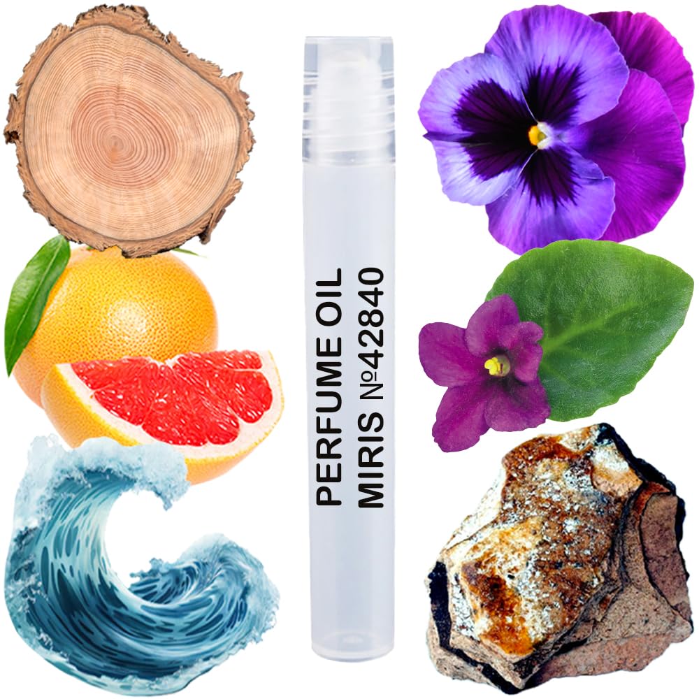 MIRIS Perfume Oil No. 42840, Inspired by Invitus Aqua 2018, Long-Lasting Men Roll-On, Rollerball 0.34 Fl Oz / 10 ml