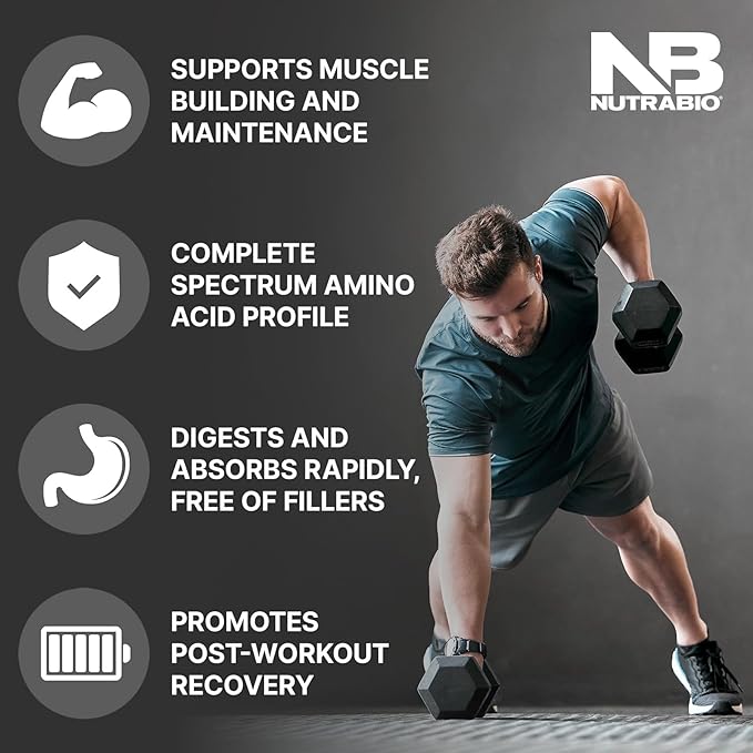 NutraBio Classic Whey Protein Powder- 25G Protein Per Scoop -No Fillers, Artificial Colors, Preservatives - Low Glycemic Index - (Chocolate Peanut Butter, 5 Pounds)