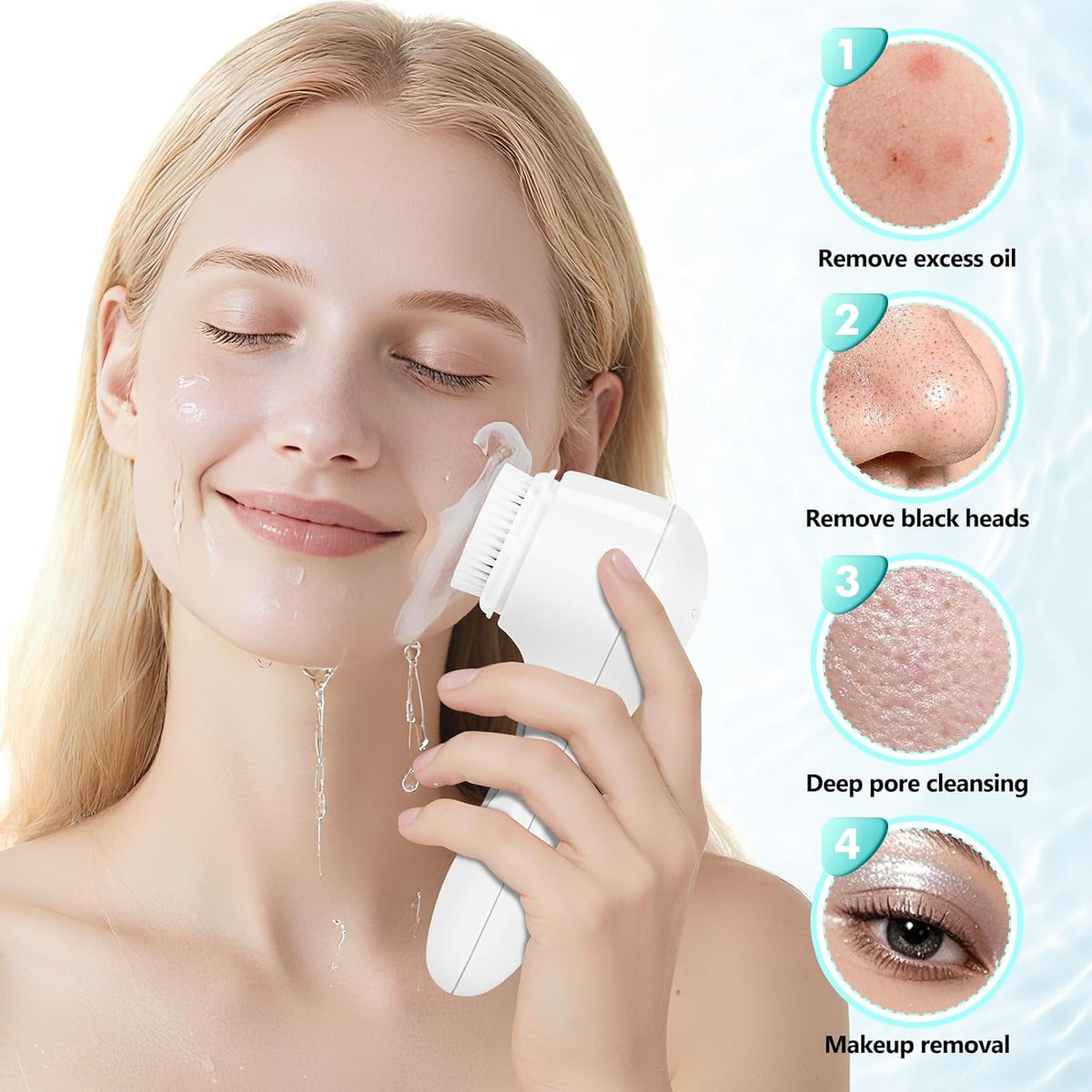 Clarisonic Aria Sonic Cleansing System Facial Cleansing Brush（White）