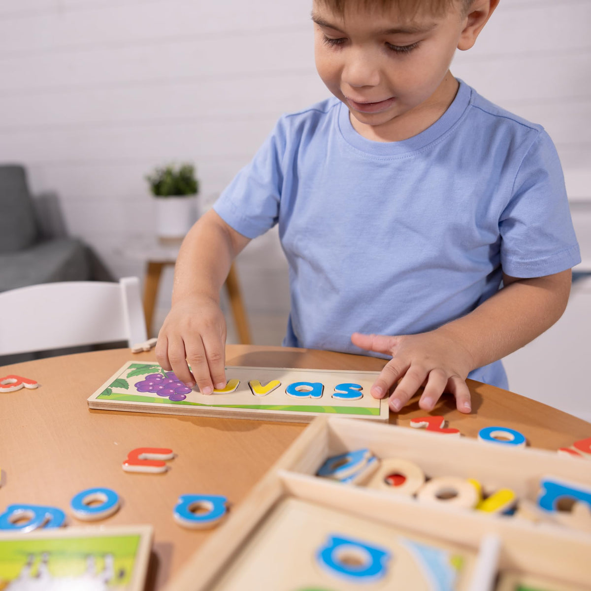 Melissa & Doug Spanish See & Spell Educational Language Learning Toy - FSC Certified