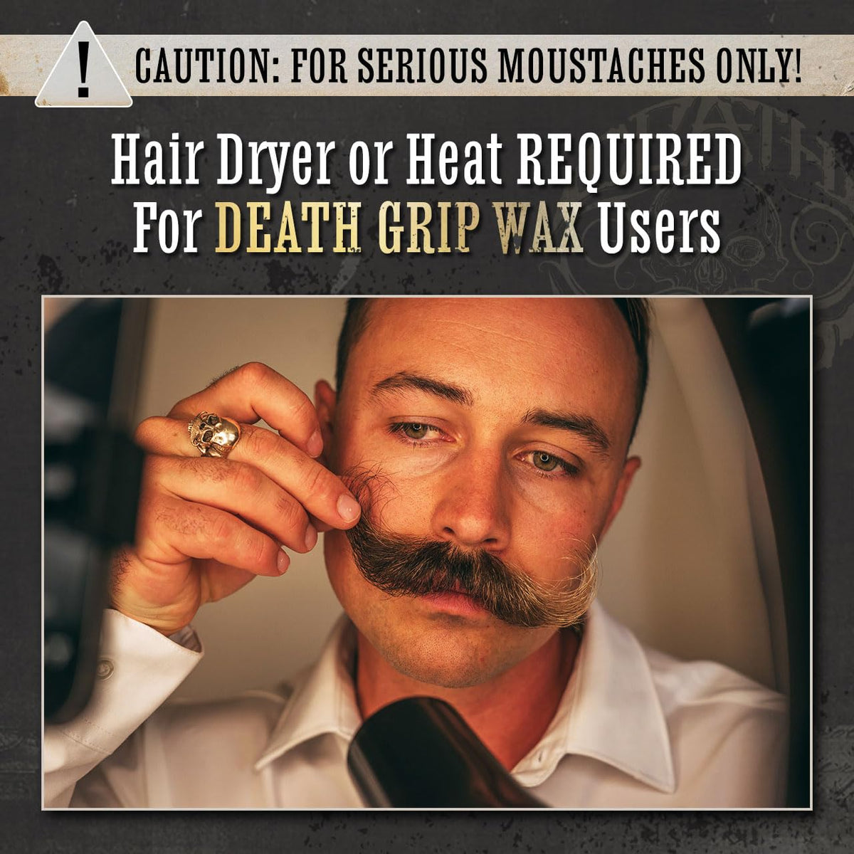 Mustache Wax Death Grip Extra Strong Hold Moustache Wax