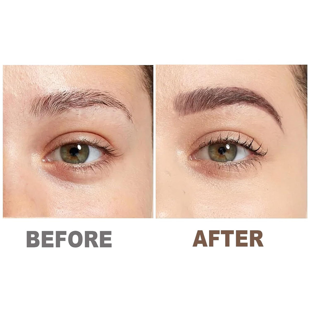 Boobeen 2 Pcs Eyebrow Pomade Cream, Waterproof Brow Pomade Gel High Pigmented Long-lasting for Natural Eyebrow Makeup, Suitable for Everyone