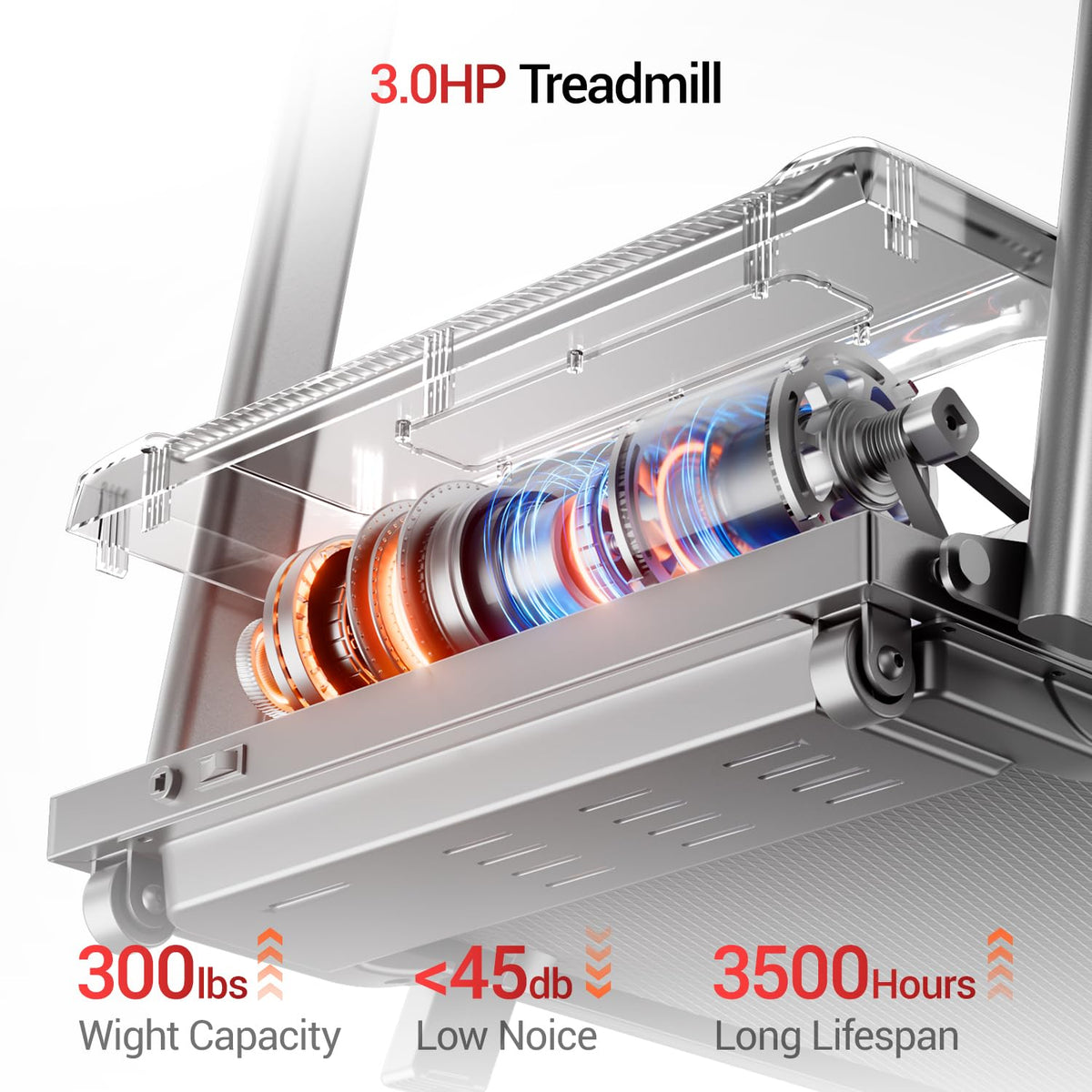 3-in-1 Portable Treadmills for Home and Office, 12% Incline Treadmill with Handle, Foldable Treadmills with 300 Lbs Weight Capacity, 3.0HP Quiet Walking Pad Treadmill, Three Touch Screen