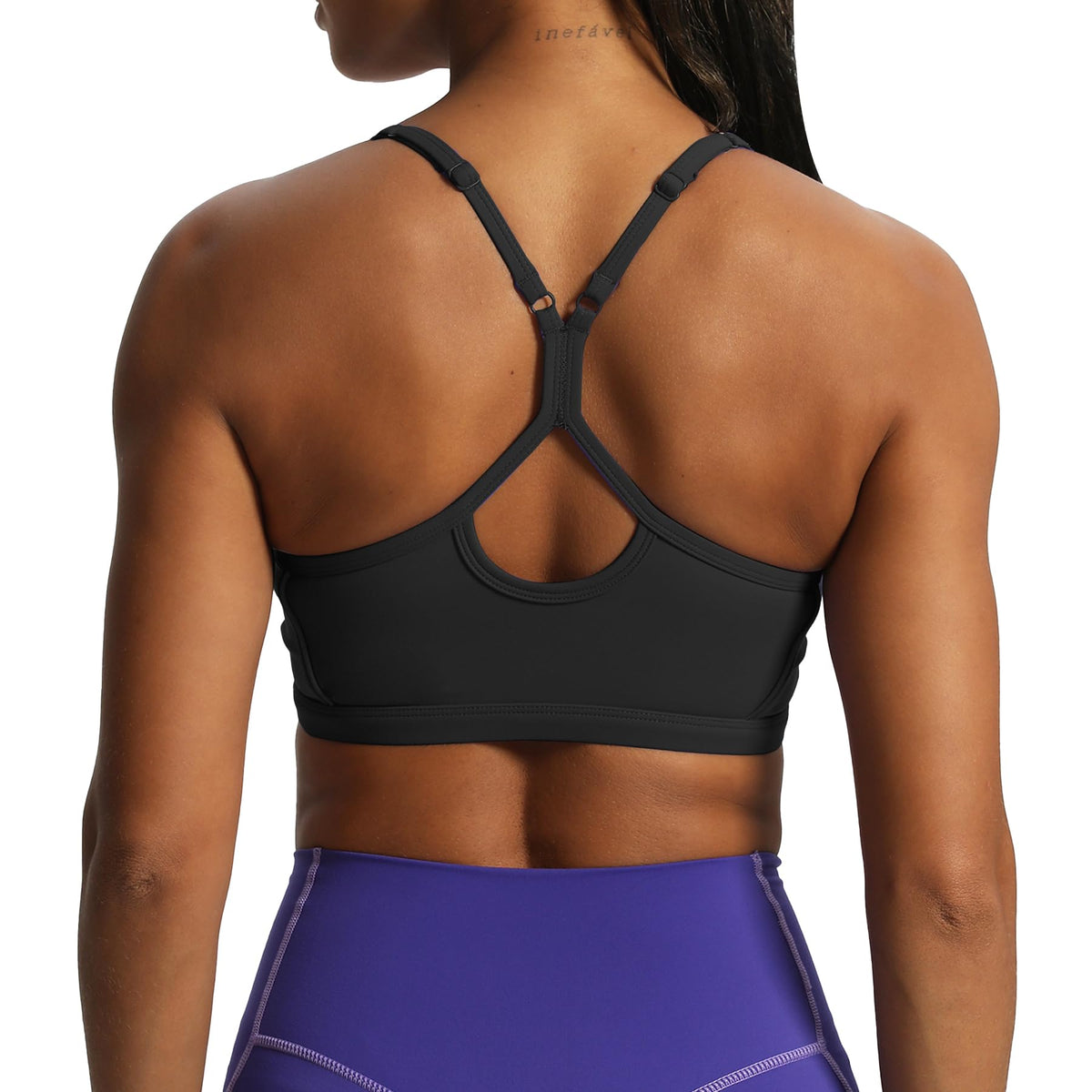 Aoxjox Women's Workout Sports Bras Fitness Training Gym Lexi Lined Bra Yoga Crop Tank (Black, X-Small)