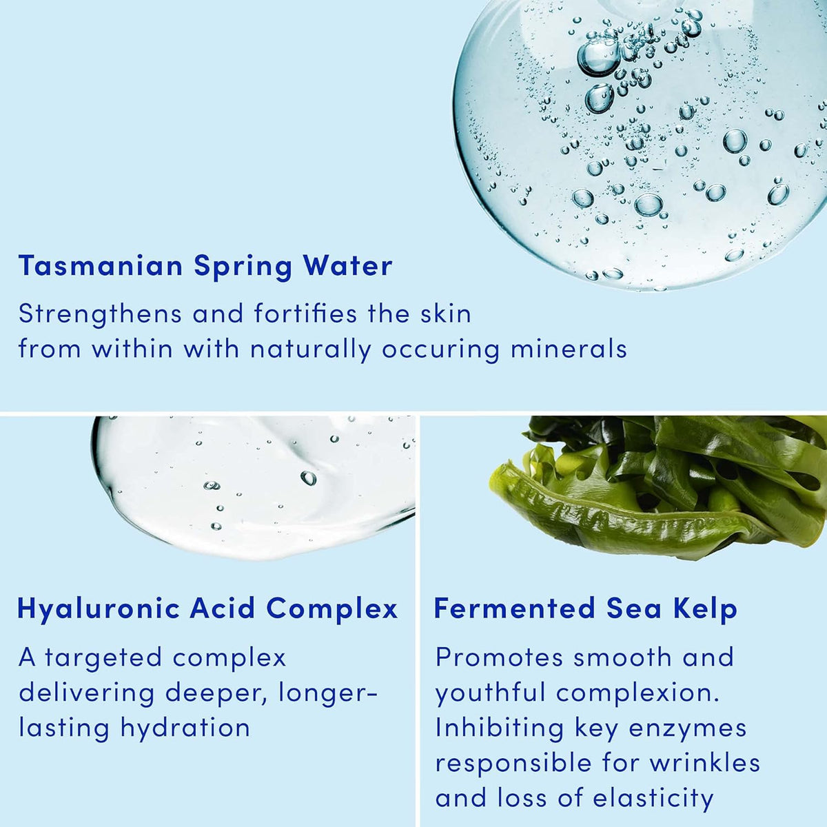 Sand & Sky Tasmanian Spring Water Hydrating Serum with Hyaluronic Acid & Probiotics - Fine Line Reducing Face Serum, Plumps Skin & Smooths Wrinkles, 1 fl oz