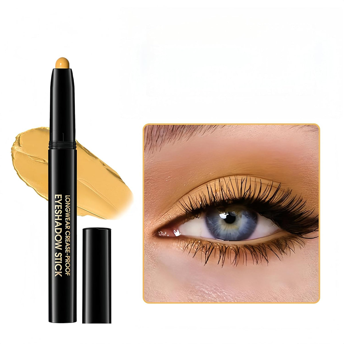 MAEPEOR 10 Colors Cream Eyeshadow Stick Silky Smooth Matte Shimmer Eyeshadow Pen Waterproof and Long Lasting Shadow Pencil for Girls and Women (Color 07)