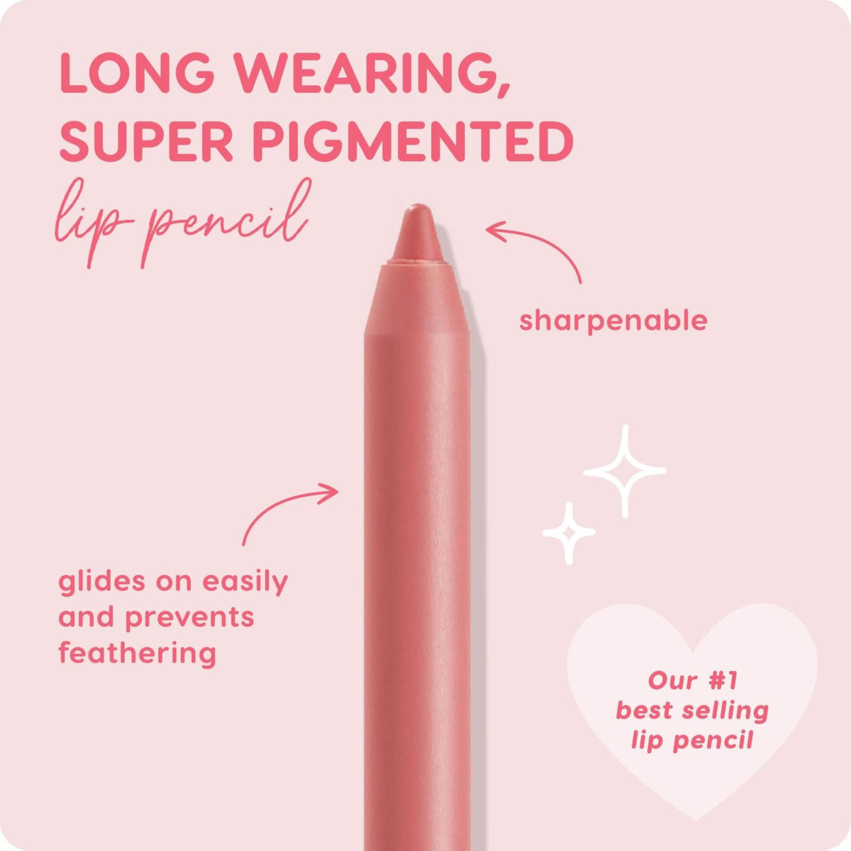 ColourPop Lippie Lip Pencil - High-Pigment, Long-Lasting Lip Liner - Sharpenable Lip Liner Pencil for High-Impact Lip Color - Vegan, Cream Formula with Precise Application - Oh Snap (0.04 oz)