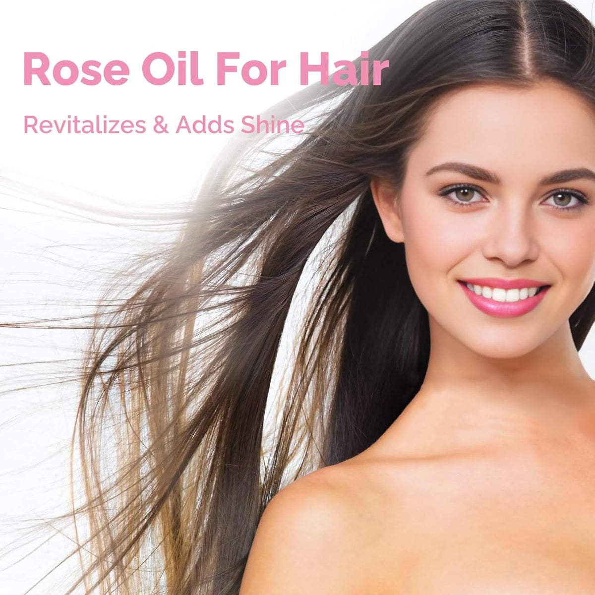 Rose Essential Oil 4 Oz, 100% Pure Natural Rose Oil for Diffuser, Skin, Hair, Body, Face Care, Perfume DIY