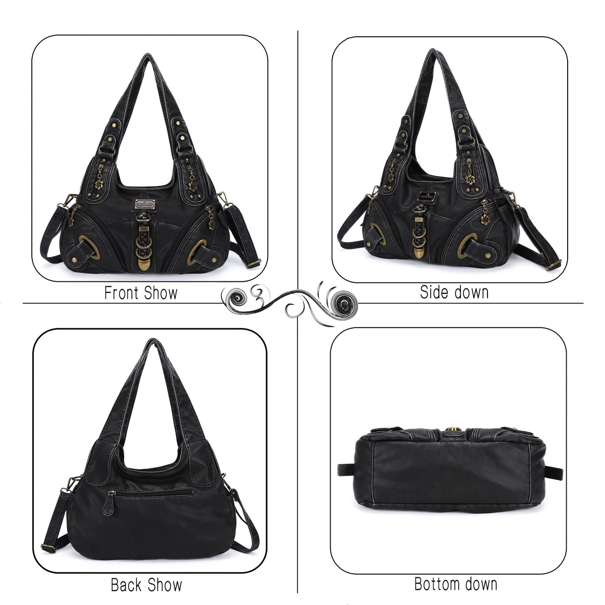 Angelkiss Hobo Purses and handbags for Women Satchel Handbag Women Purses Large Daily Shoulder Bags