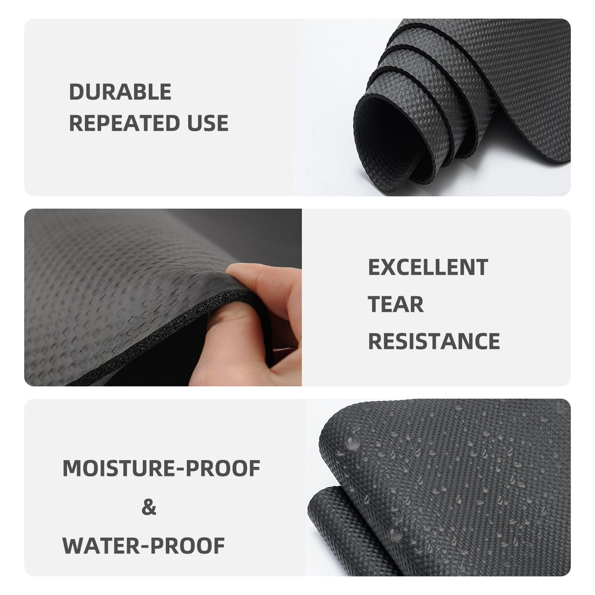 Treadmill Mat,Bike Mat Compatible with Peloton Bike Elliptical Treadmill,Folding Pad Exercise Equipment Under Exercise Trainer Pad for Stationary Indoor Spin