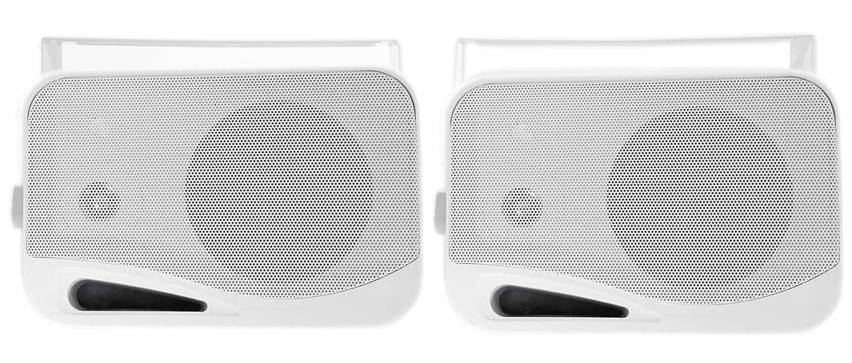 Rockville HP4S (2) 360W 4" Outdoor/Indoor Speakers 4 Ohm, Waterproof Design, Swivel Brackets, Clear Audio, for Home Theater and Patio Entertainment