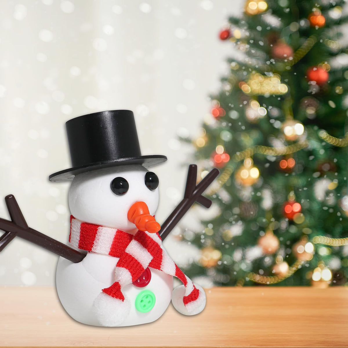 LAHAND 9-Pack Christmas Crafts Snowman Sets for Kids, Modeling Clay Snowman DIY Kit,Christmas Stocking Stuffers for Kids, Perfect for Winter Children's Holiday Party Decoration Gifts