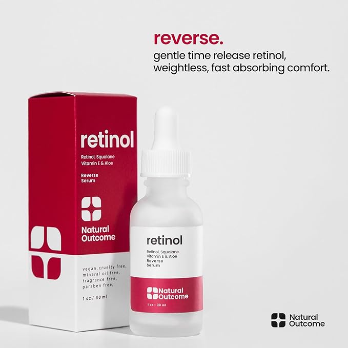 Retinol Serum for Face | Fine Line and Wrinkle Reducer Serum | Nightly Hydrating Facial Serum with Hyaluronic Acid, Vitamin E, Squalane and Aloe Vera | Collagen Enhancer | 1 o