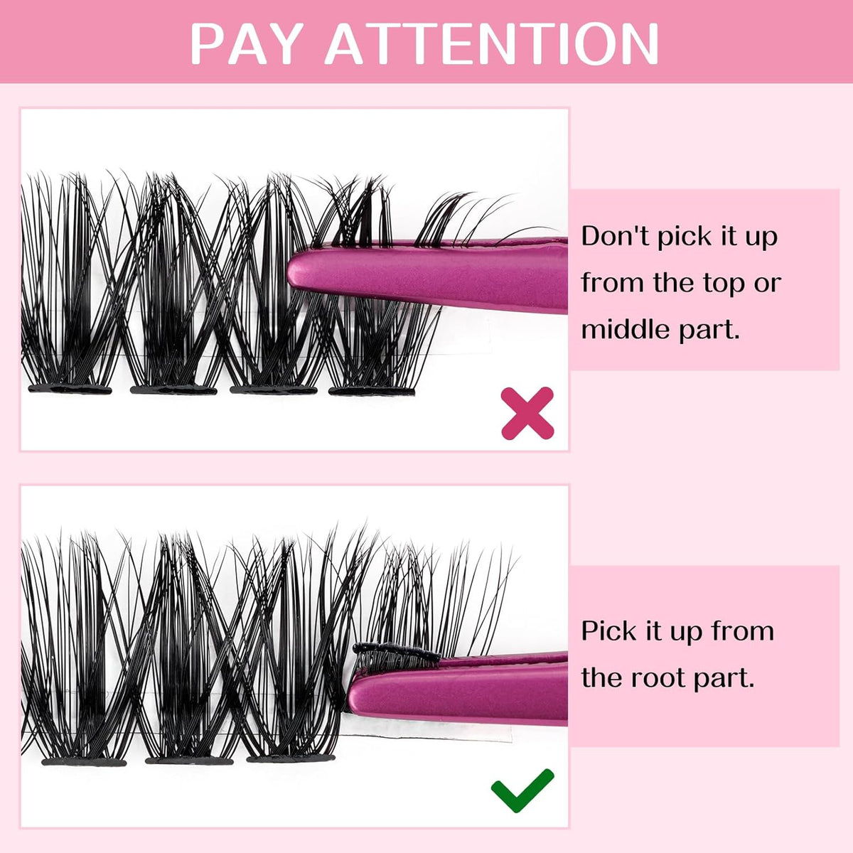 280 Pcs Individual Lashes 30D+40D Mixed Lash Clusters 14 Rows Cluster Lashes that Look Like Eyelash Extensions DIY Lash Extension Self Application At Home (30+40-D-14-20mix)