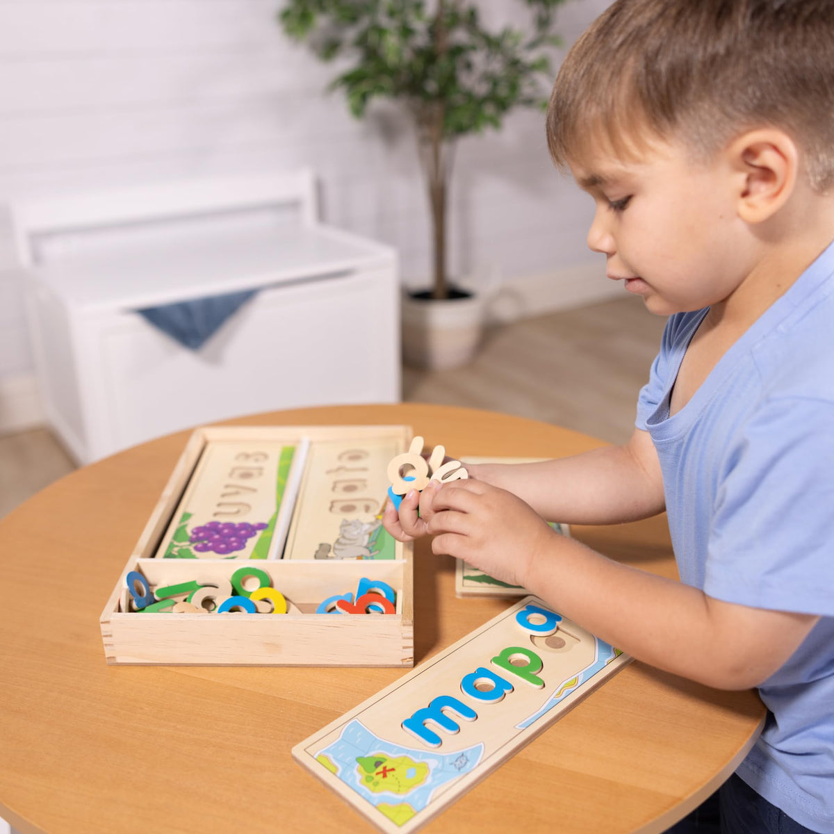 Melissa & Doug Spanish See & Spell Educational Language Learning Toy - FSC Certified