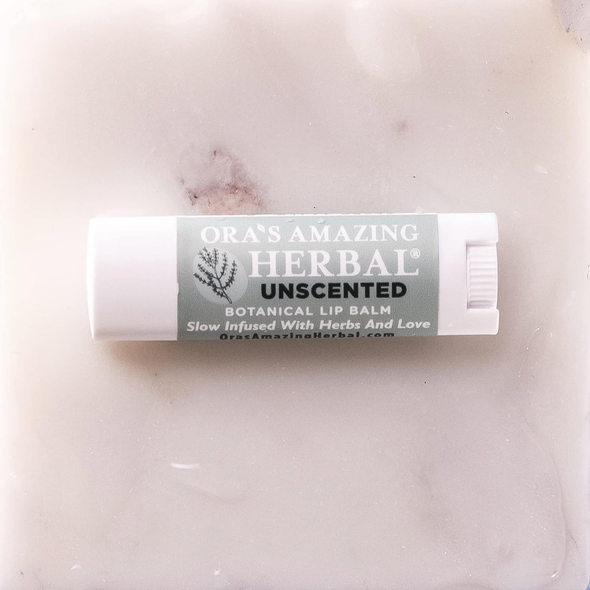 Unscented Lip Balm, Herbal Healing Lip Balm, Balm for Perioral Dermatitis, Very Dry Lips, Natural Fragrance Free Beeswax (Unscented Pack of 3)
